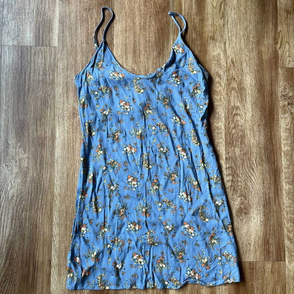 Reformation Dress Womens XS Blue Yellow Ventura‎ Floral Slip Dress Mini